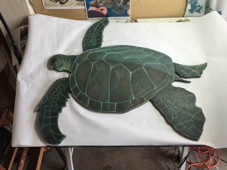 Image of Original "Sea Turtle"cut out
