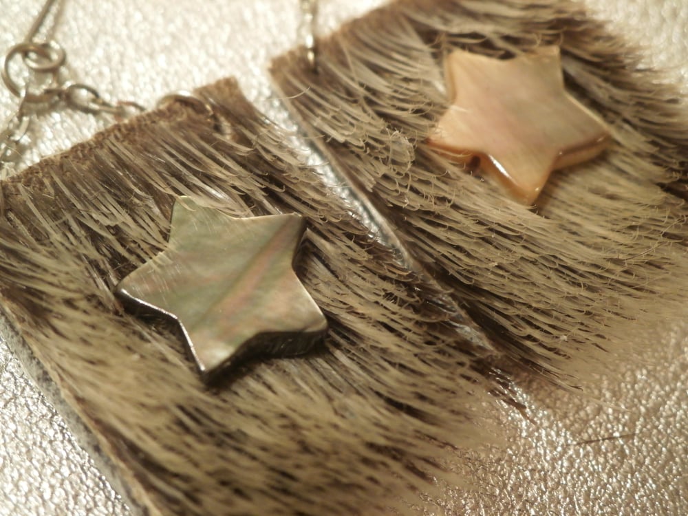 Image of Stars and Sealskin Earrings