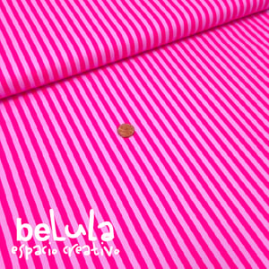 Image of Tela algodón patchwork: Rayas rosas