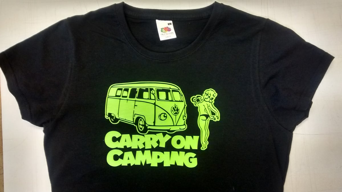 Image of Carry on Camping VW t-shirt