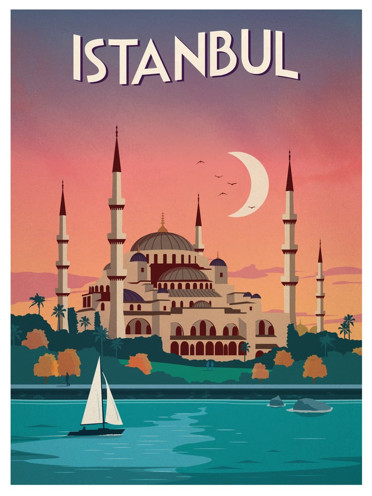 Image of Vintage Istanbul Poster