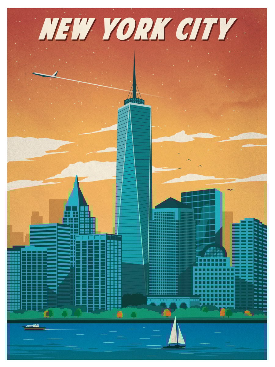 IdeaStorm Studio Store — Vintage New York Print