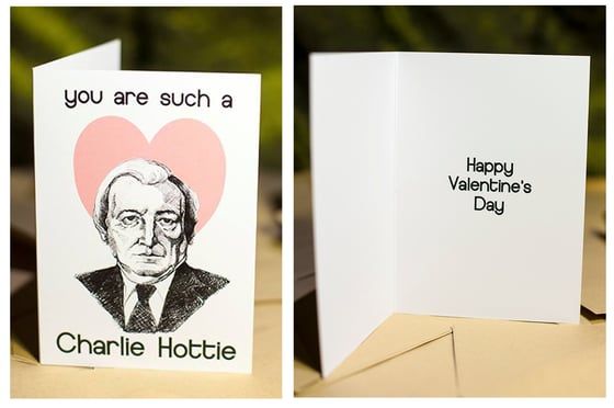 Image of Charlie Hottie Valentine's Card