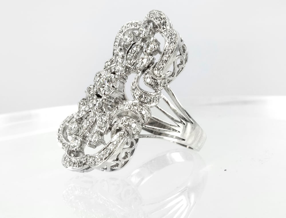 Image of Art Deco cocktail ring