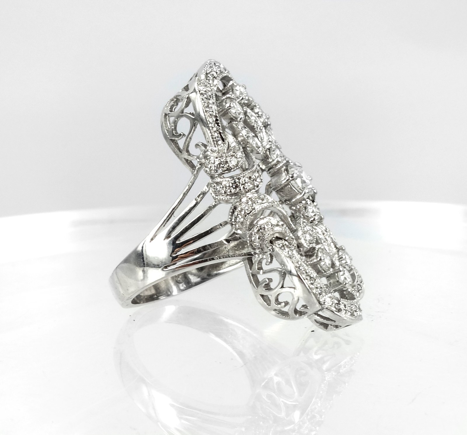 Art deco store cocktail ring