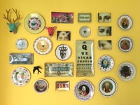 Image 4 of 80s Puppy  - Vintage French Porcelain Plate - #0759