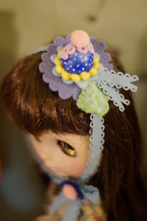 Image of Candy Hat Blue by Rhodora Jacob : Date w/ Blythe Auction