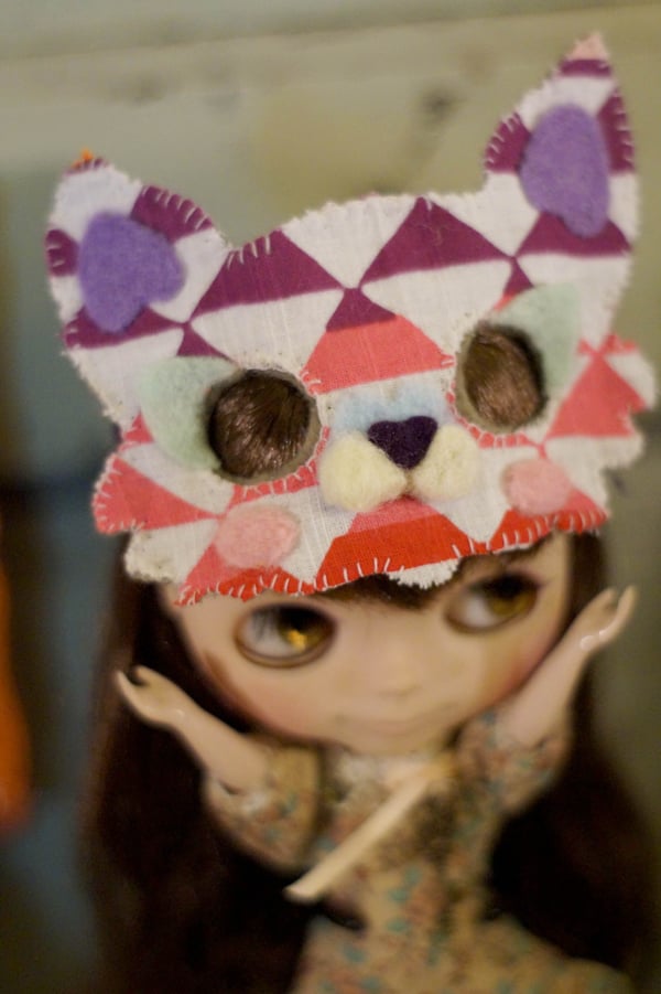 Image of Blythe Cat Mask by Rhodora Jacob : Date w/ Blythe Auction