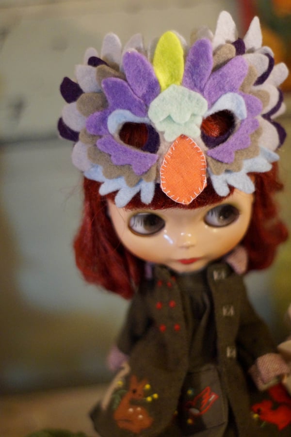 Image of Owl Mask by Rhodora Jacob : Date w/ Blythe Aution