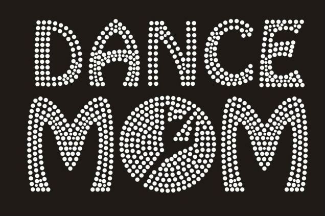 Image of cheer and dance mom  rhinestone t shirts 