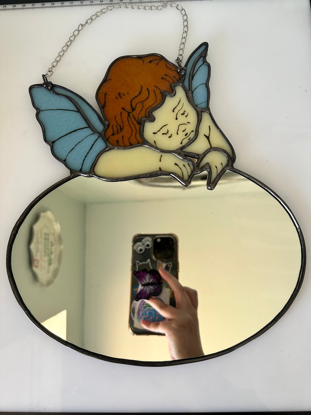 Image of blue cherub