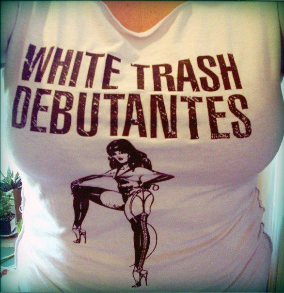 Image of White Trash Debutantes Dominitrix Tee Shirt