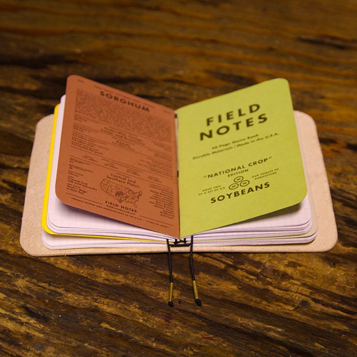 Image of Quad Field Notes Leather Notebook Cover