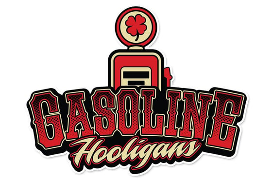 Image of Gasoline Hooligans logo sticker 3x3 