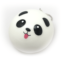 Image 4 of Squishy Panda Bun with keyring