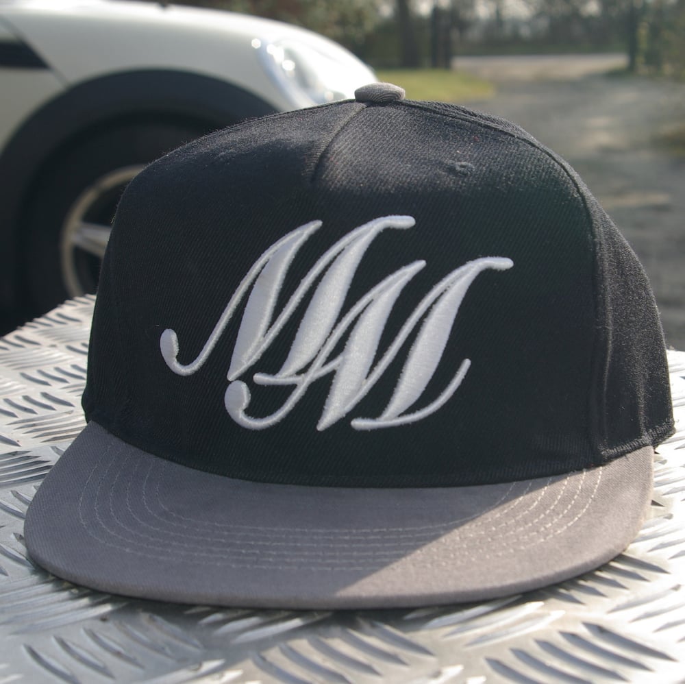 Image of #2 MM Signature Black/Grey Snapback