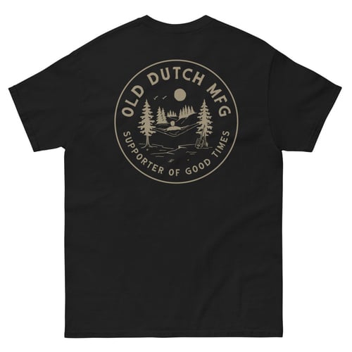 Image of Men's heavyweight tee "supporter of good times" black