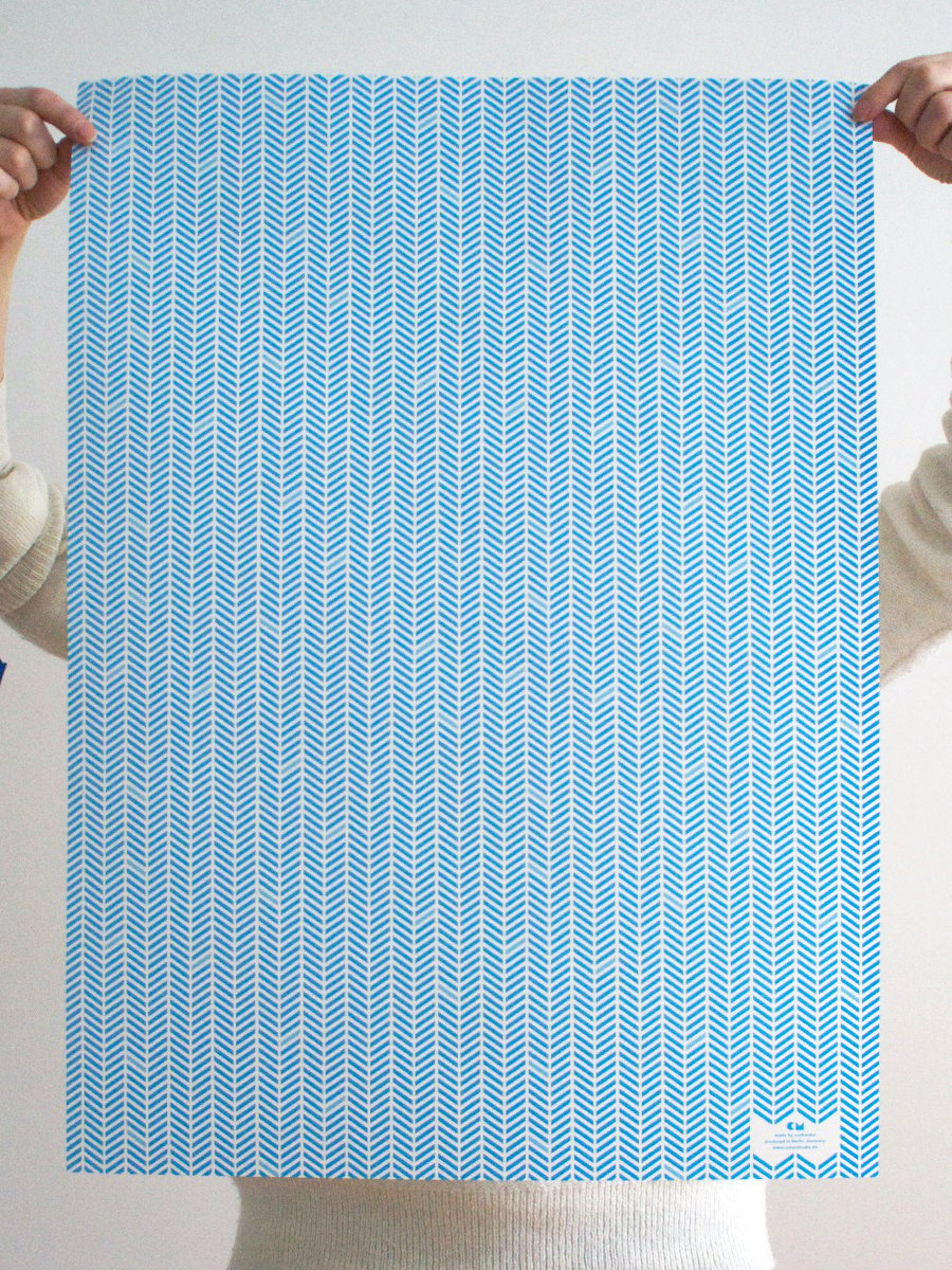 Image of 4 x Paper Herringbone Gift Wrap