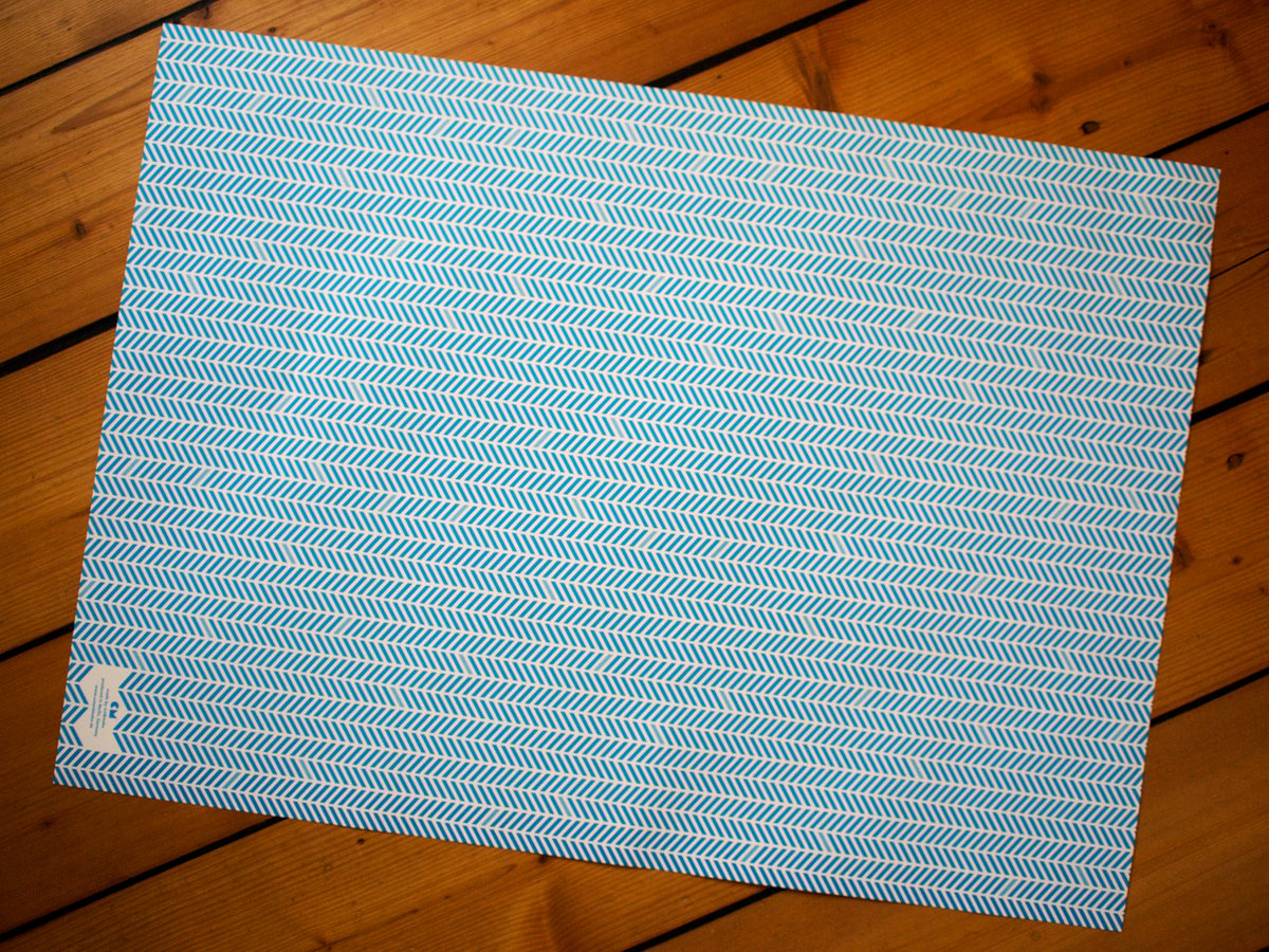 Image of 4 x Paper Herringbone Gift Wrap