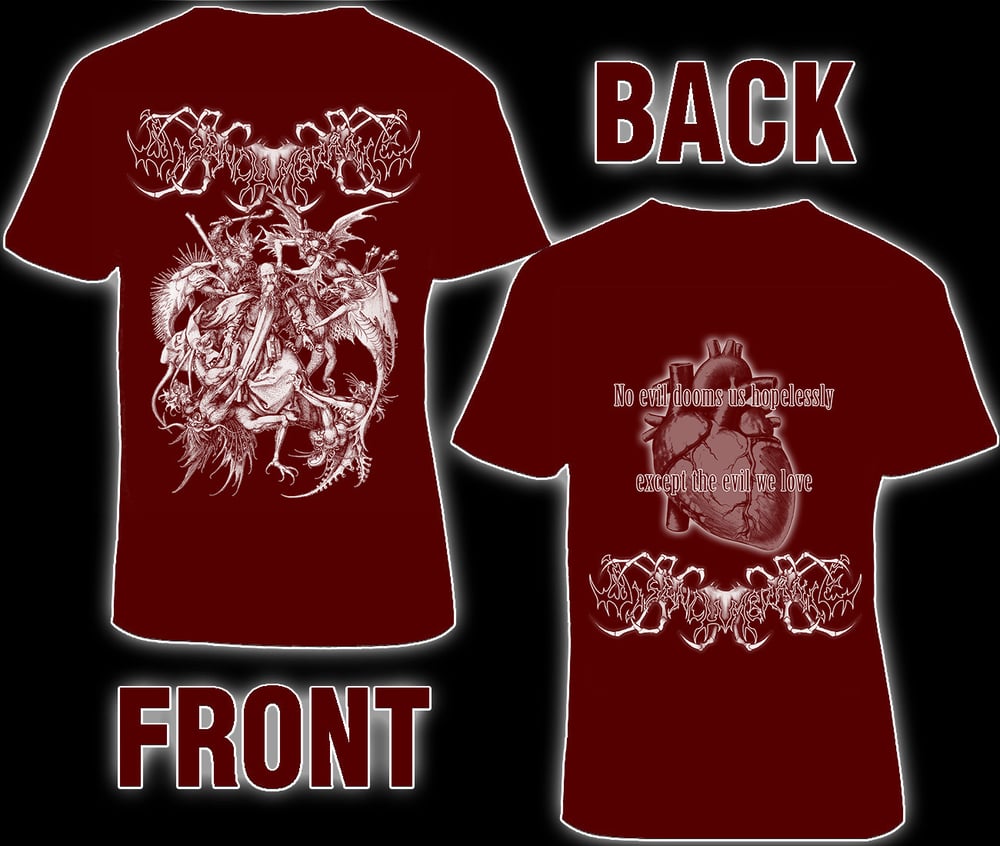 Image of Disencumbrance Limited 1995 Design shirt - Maroon