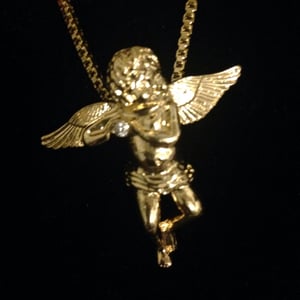 Image of Jesus piece /angel on link/box chain