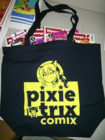 Image of Pixie Trix Comix - tote bag