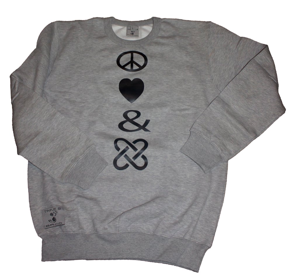 Image of Peace , Love & Unity Sweatshirt (mens)