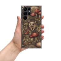 Image 13 of Boho Nature Cottagecore Inspired Hedgehogs Among Mushrooms Clear Case for Samsung®