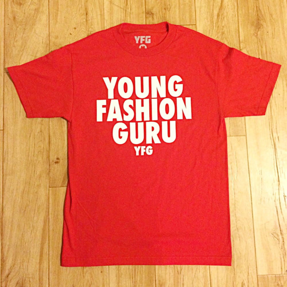 Image of Red/White YFG "Logo" Tee