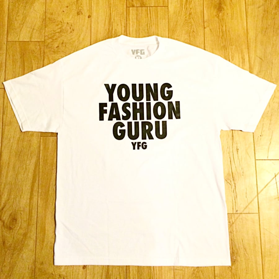 Image of White/Black YFG "Logo" Tee