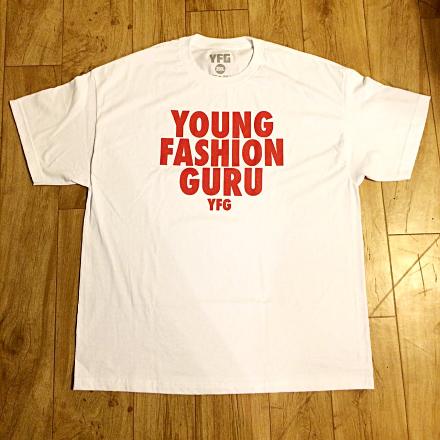 Image of White/Red YFG "Logo" Tee