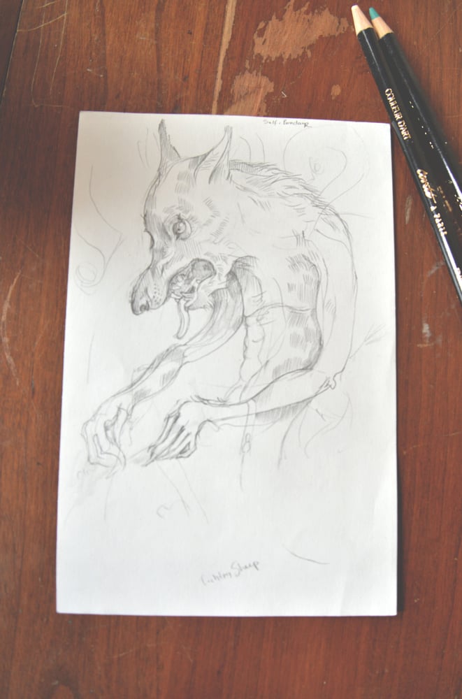 Image of The Devil Tarot Sketch