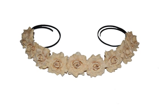 Image of Beige Flower Crown