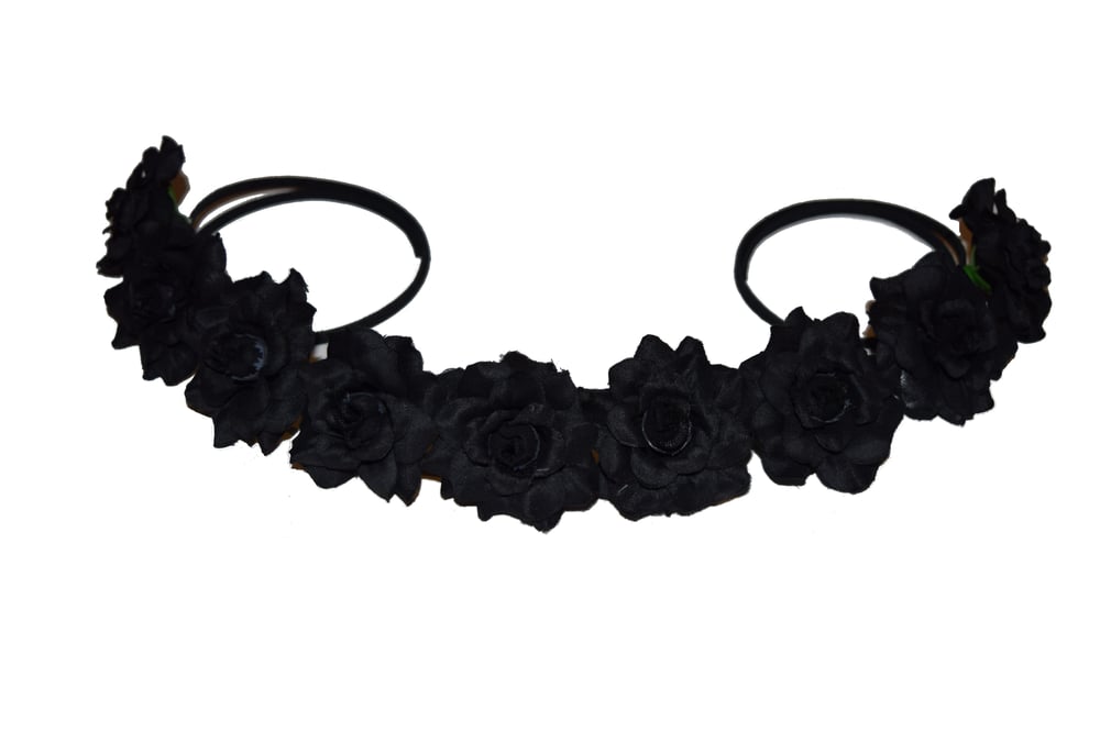 Image of Black Flower Crown