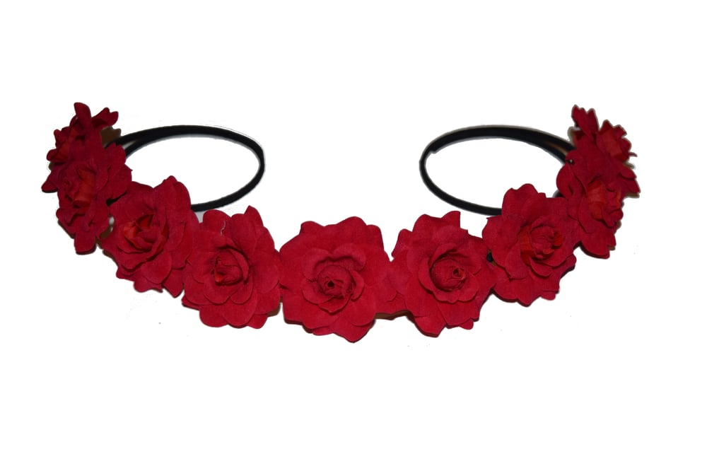 Image of Red Flower Crown