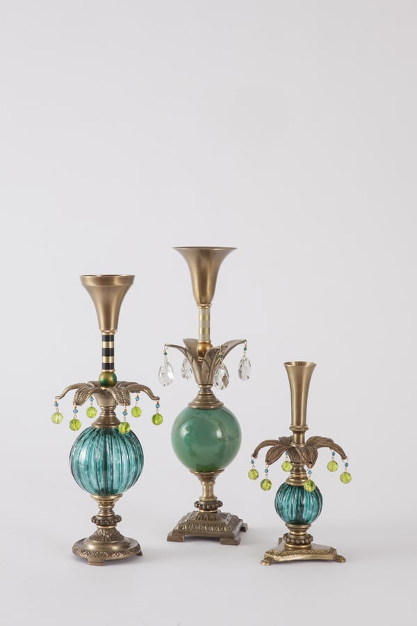 Luxuriant 2 Candlesticks - harlequin light