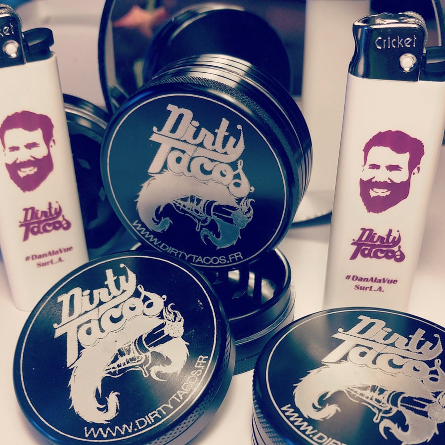 Image of Grinder Dirty Tacos + briquet Dan Bilzerian OFFERT