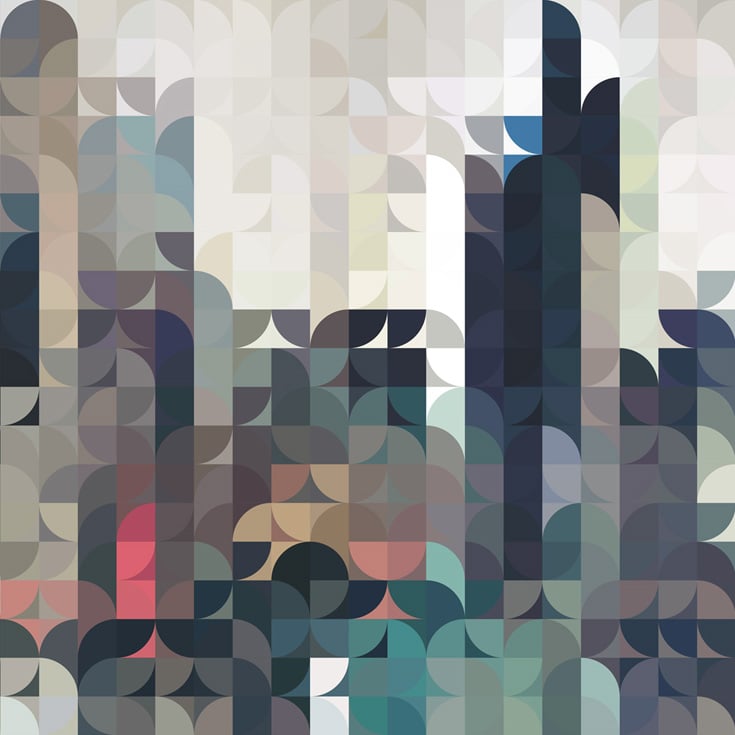 Image of Squint Prints Abstract Cityscape -1