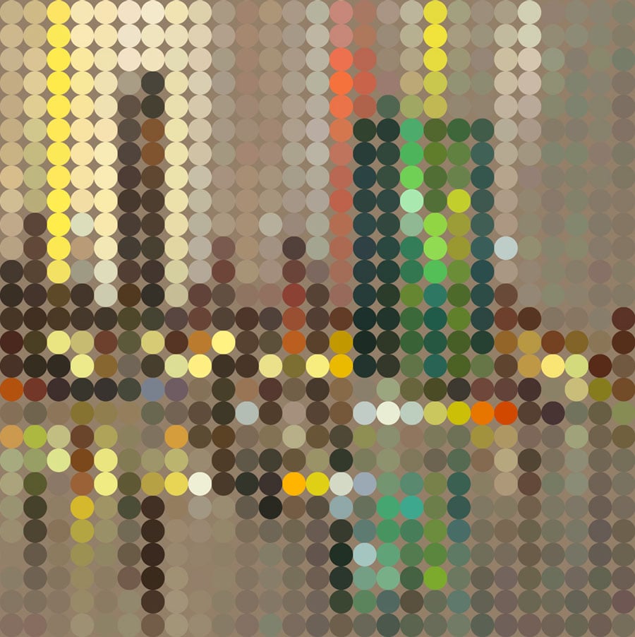 Image of Squint Prints Abstract Cityscape - 5