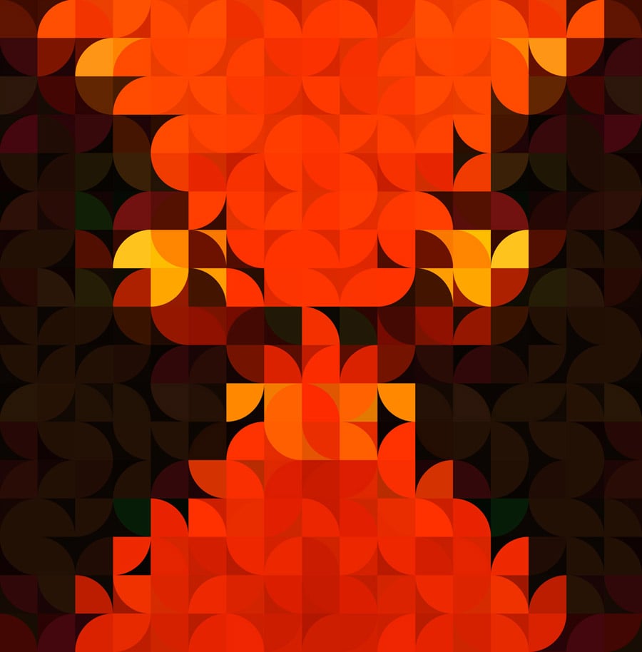 Image of Squint Prints Abstract Bulls  