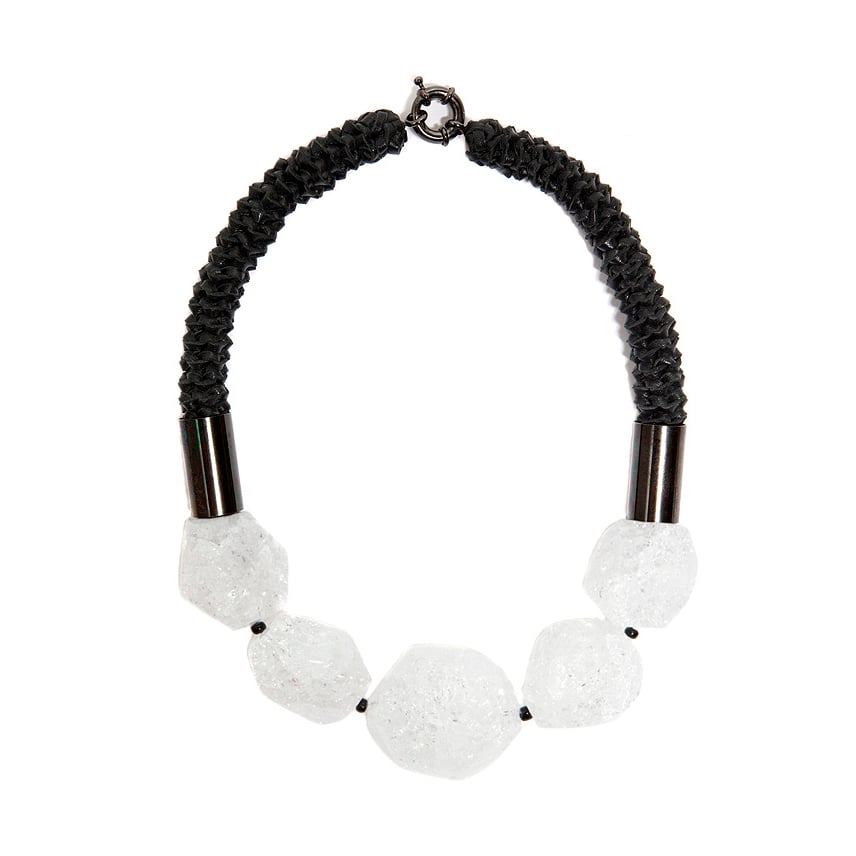 Image of "Nebula" Quartz Crystal Neckpiece - one only