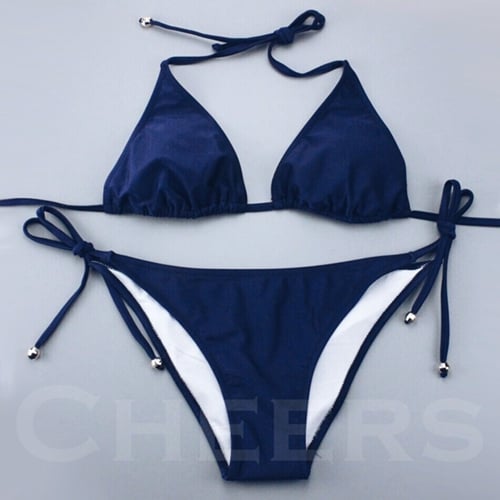 Image of Simple is not Easy Navy Bikini Set
