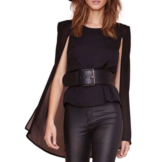 Image of Long Sleeve Black Shirt