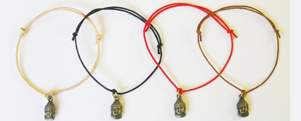 Image of Buddha Charm Cord Bracelet