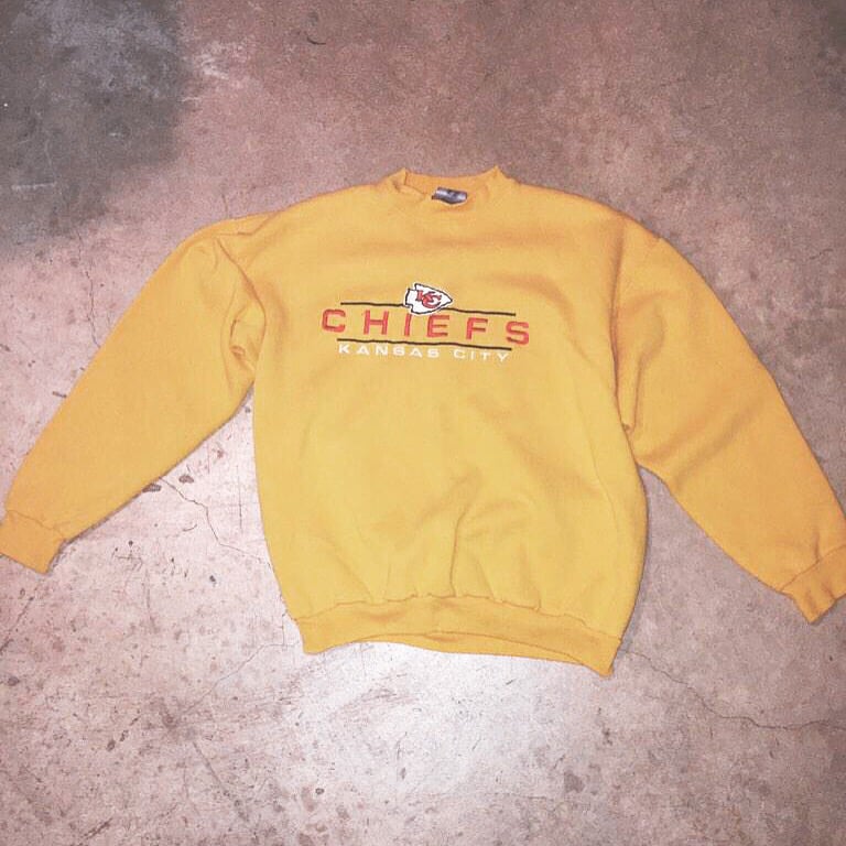 kc chiefs vintage crewneck sweatshirt