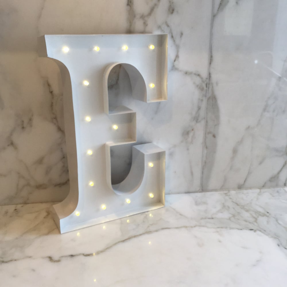 Image of Letter lights White