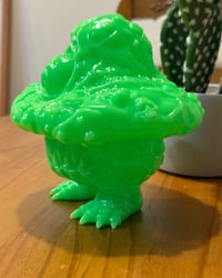 Image 2 of Mush Mush Hut “Mucus Green” GITD Sofubi Figure 