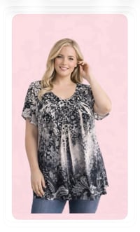 Image 8 of New XL Unity Bedazzled Petite top #694*8