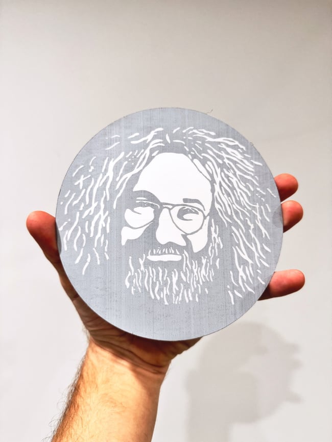 Jerry Garcia 80s 6” Window Sticker 