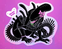 [PRE-ORDER] Jumbo Alien Acrylic Glitter Charm